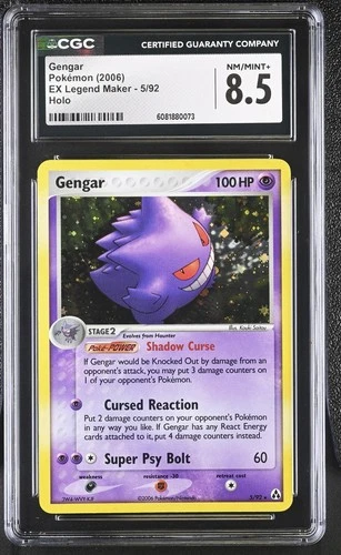 CGC 8.5 Gengar 2006 EX Legend Maker 5/92 Holo Pokemon Card