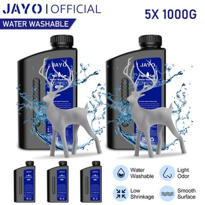 JAYO 5KG Water Washable Resin Gray 3D Printer UV Fast Curing Photopolymer DLP