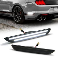 LED Side Marker Lights Compatible with Mustang 2015 2016 2017 2018 Smoked Len