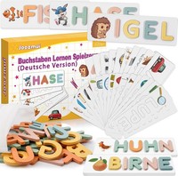 Steckpuzzle Holz Montessori Lernspiel Buchstaben Ab 3 Jahre Geschenk Kinder