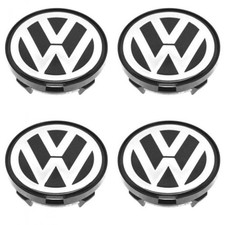 Original VW Radnabenkappen 4x Felgendeckel Nabenkappe Emblem 7D0601165 63mm