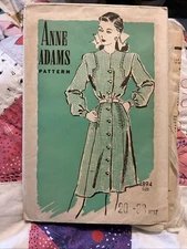 Anne Adam’s Stylish 4894 Shirt Dress Size 20 Bust 38 Waist 32 Unprinted Unused