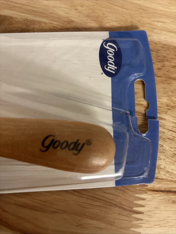 Vtg Goody 100% Boar Bristles Hair Brush Wood Handle 90’s 2000’s Finishing Brush - Image 2 of 4