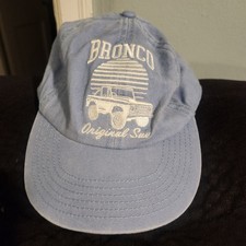 Ford Bronco Original SUV Retro Embroidered Snapback Hat Blue Adjustable Cap NWT
