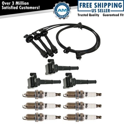 TRQ Ignition Coils Wires & Spark Plugs Fits 96-02 4Runner Tacoma 00-04 Tundra