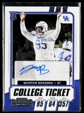 2021 Panini Contenders Draft Picks #247 Quinton Bohanna