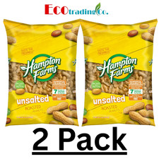 2 PACK Hampton Farms Unsalted In-Shell Peanuts 10 lbs. TOTAL - FAST SHIPPING