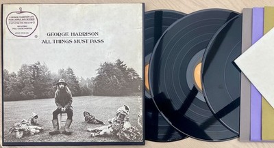 George Harrison All Things Must Pass USA original boxset+hype sticker+poster EX+