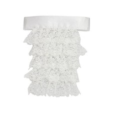 4 Layer Ruffle Lace False Collar Jabot Victorians Medieval Costume Neck Collar
