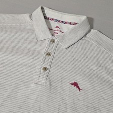Tommy Bahama Polo Shirt Mens M Pima Cotton Limited Edition Marlin Logo