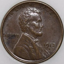 1913-S Wheat Cent, Popular Collector Coin As Shown [SN01]