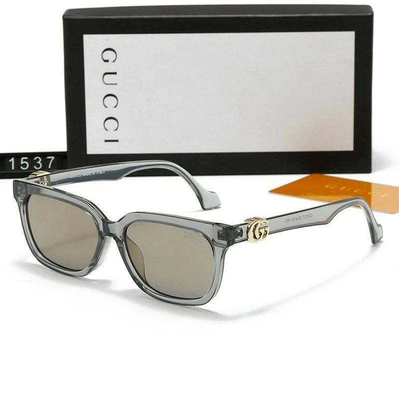 Gafas de sol cuadradas Gucci para hombre/mujer gafas para montar al aire libre moda y estuche Foto 3 de 4
