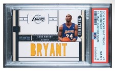 2011 NATIONAL TREASURES TIMELINE MATERIALS Kobe Bryant  PSA 8 POP 1 #01/99