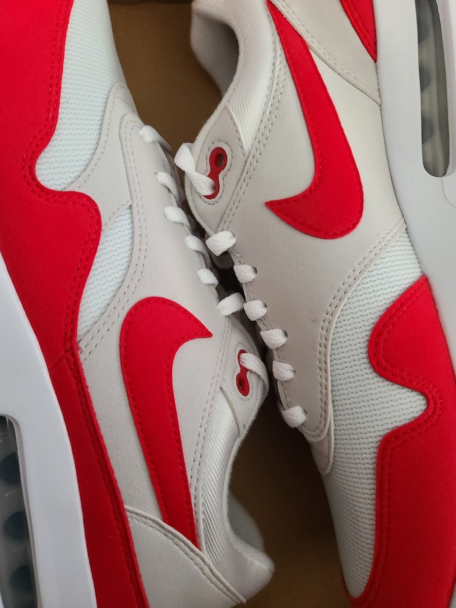 NEW Men's Size 10 Nike Air Max 1 '86 OG Golf Shoes White Red