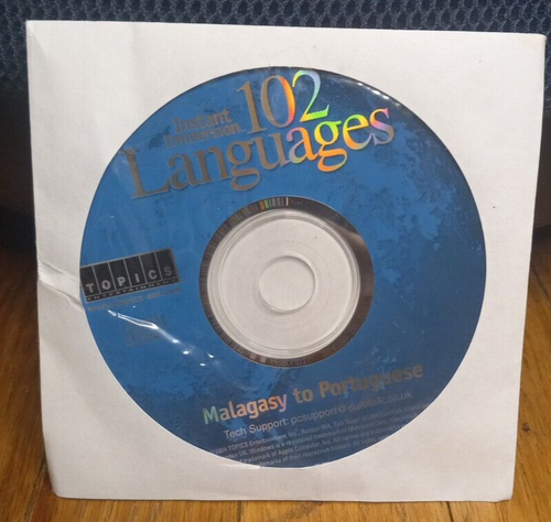 Instant Immersion 102 Languages CD-ROM Disc 4 Malagasy to Portuguese PC / MAC
