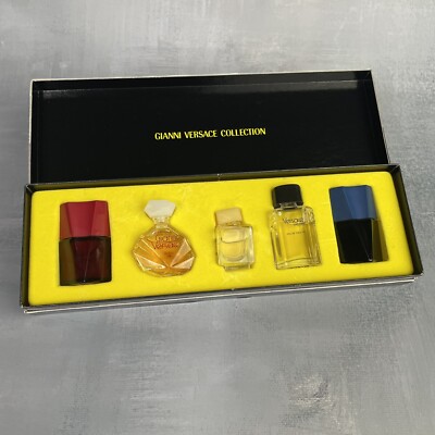 Gianni Versace Box Sammlung 5 Miniaturen EDT EDP versus, V'E, L'homme, etc