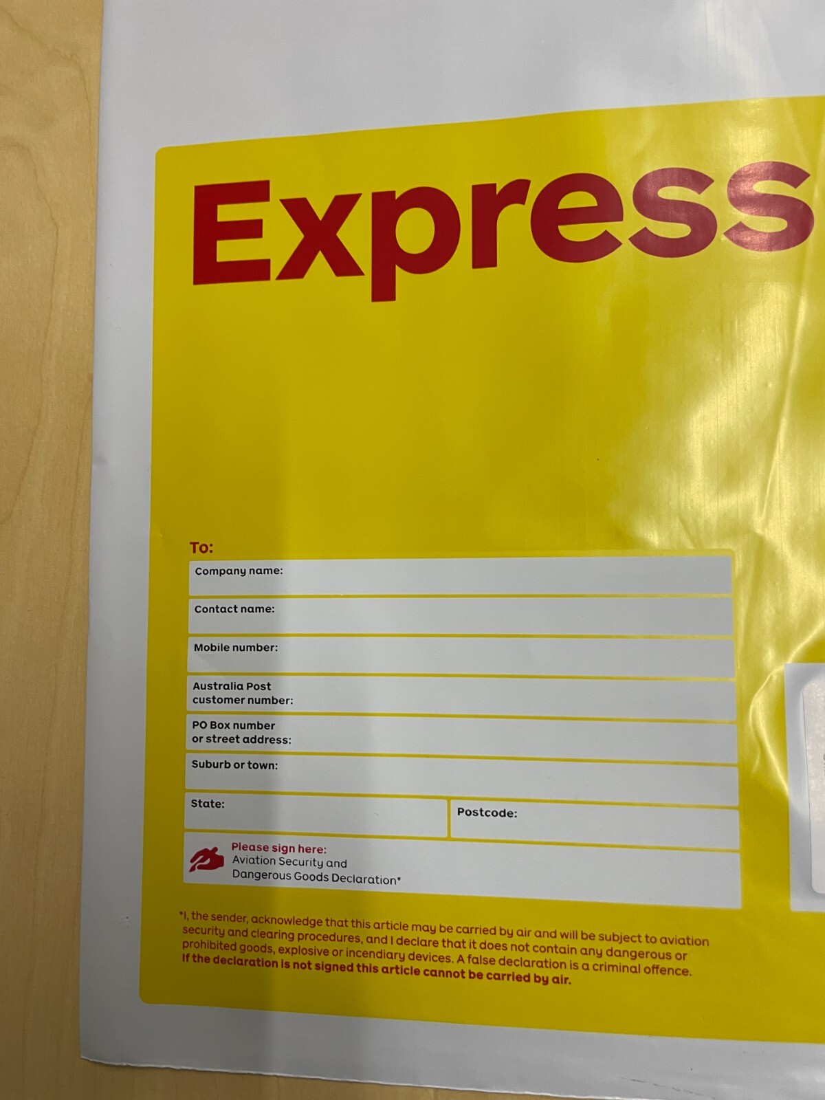 10x Genuine AUSPOST EXPRESS Post EXTRA LARGE Satchel Prepaid Bag 5kg