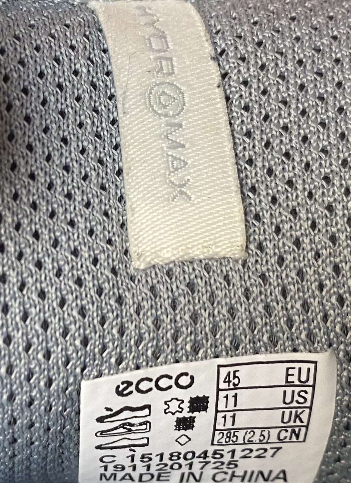 ECCO Biom Yak Leather Natural Motion Ivory Spikeless Golf Shoes Men's Eu45/US 11