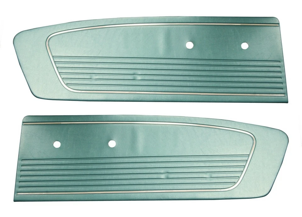 Paneles de puerta turquesa para Mustang 1966 -par- por TMI-hechos en EE. UU.  Foto 2 de 4