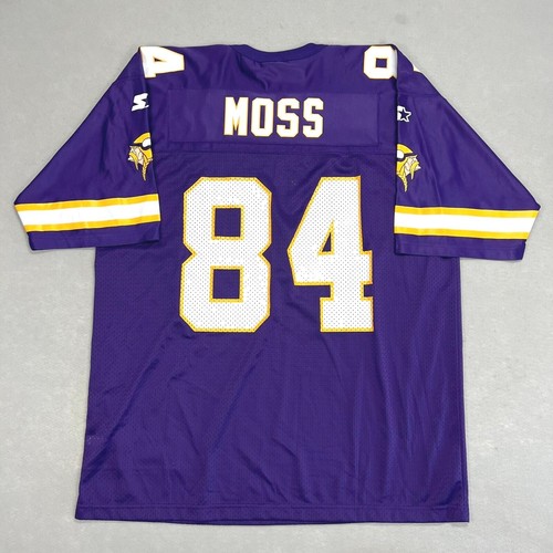 Vintage Starter 1995 Minnesota Vikings Randy Moss Jersey Mens 52 XL 84 Purple