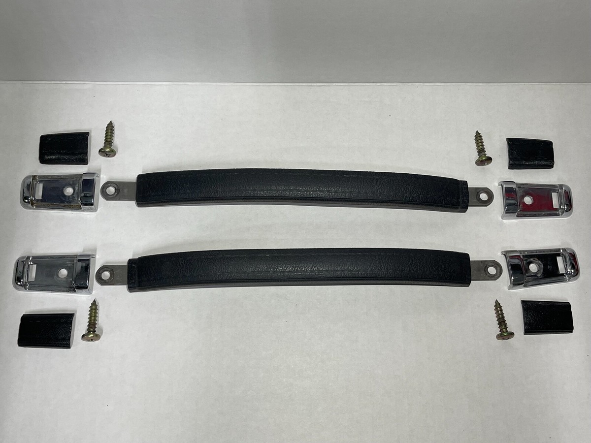 1978-1981 Toyota Celica Supra Door Handle Pulls, Black Leather