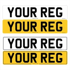 Number Plates UK Road Legal Car Van Reg Registration Pair Front Rear Plate DVLA