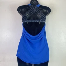 Lululemon Wild Strappy Tank Pipe Dream Blue / Digi Pixie Caspian Blue Black  2