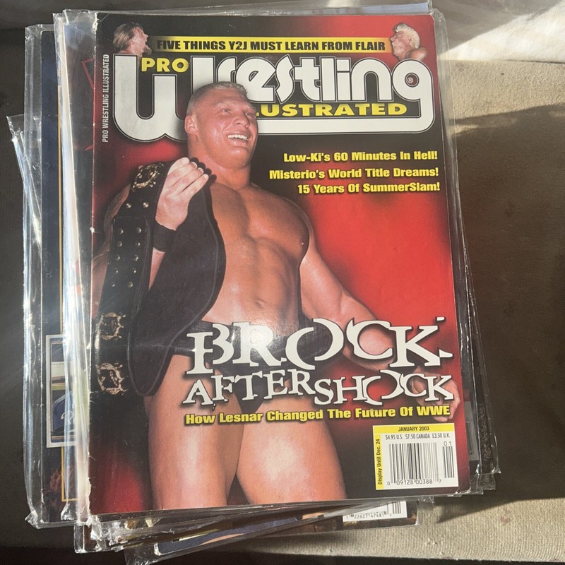 Pro Wrestling Illustrated PWI Magazine Issue January 2003 Brock Lesnar WWE