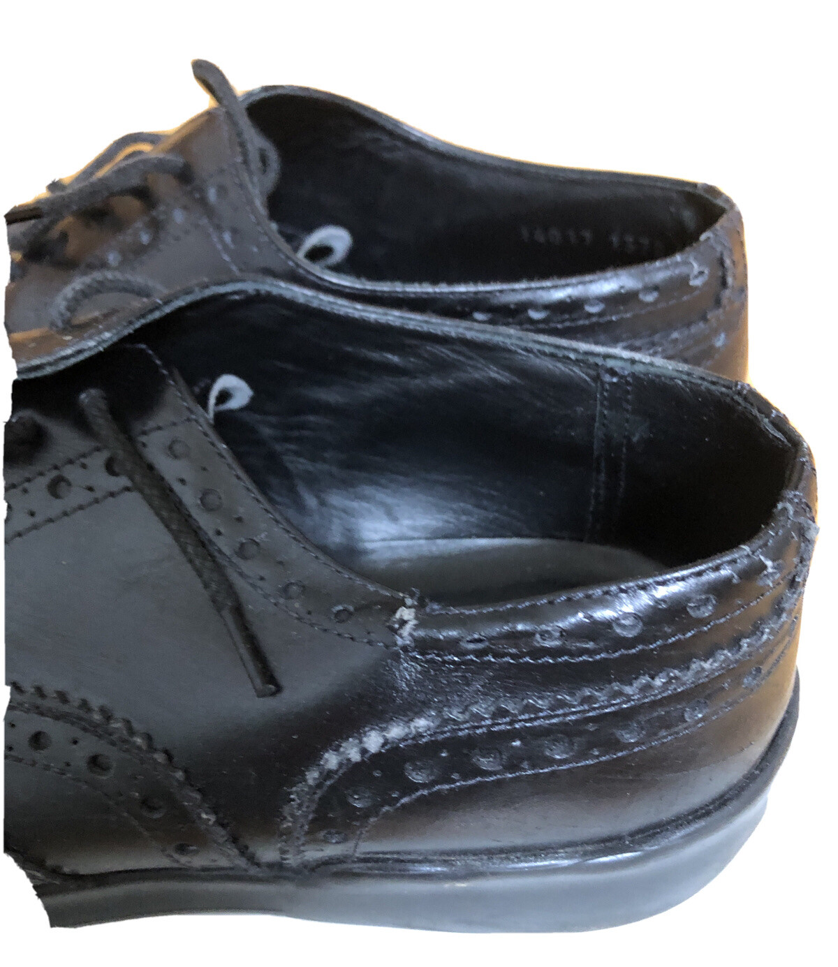 Derbies (Oxfords) Vicenza Collection En Cuir Noir - Taille 37 (6.5 US), Talon 5 Cm (2 Pouces), Occasion, Style Casual Chic