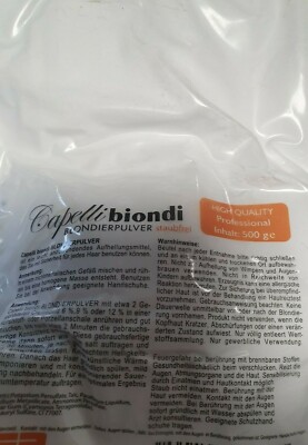 2 x Capelli Biondi Blondierung Blondierpulver blau 500 Gramm staubfrei 