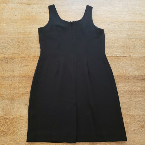 Positive Attitude Dress Sz 8 Petite Black Straight Fit Sleeveless Round Neck - Picture 5 of 13