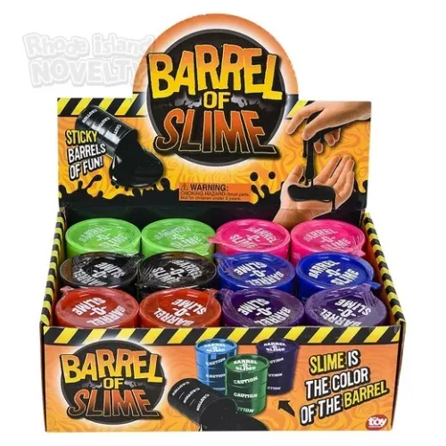 Barrel Of  Slime Toy  Putty 6 Colors - 1 unit