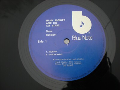Hank Mobley And His All Stars lp Blue Note 81544 Vinyl Art