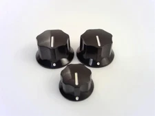 True Custom Shop® Jazz Bass Skirted Control Knob Set Vintage USA Size 1/4"