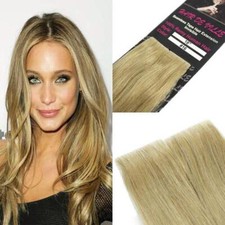 Tape In Injected Invisible PU Seamless Remy Human Hair Extensions Honey Blonde