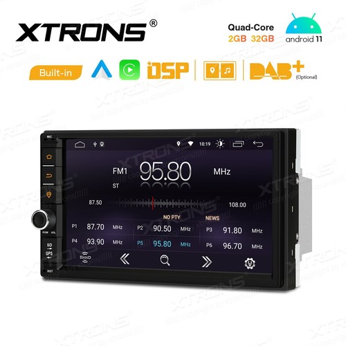 AUTORADIO ANDROID 11 STEREO AUTO 7 POLLICI CARPLAY AND. AUTO WIFI XTRONS TSF711A - Foto 8 di 11