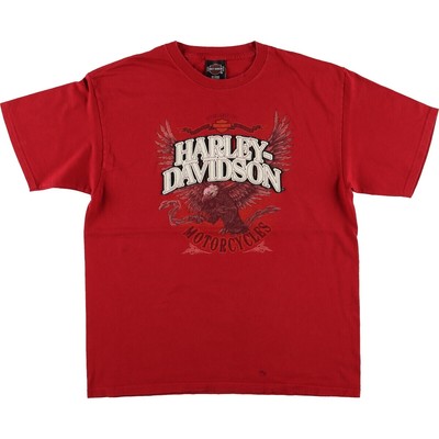 Harley-Davidson Eagle Pattern Motorcycle Bike T-shirt Men 