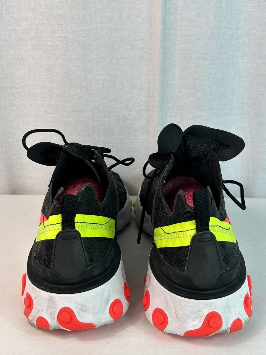 Nike React Element 55 Size 11.5 Mens Checkered Crimson Volt