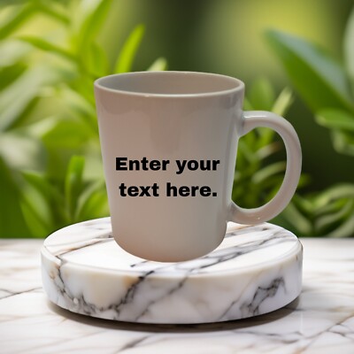 Little Shiny Custom Personalized 11oz Ceramic Coffee Mug – Add Your Photo, Text, Or Name – Perfect Gift