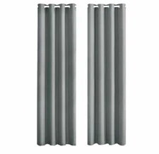 NEW SUN+BLK Total Blackout Window Curtains - Bradley Grey, 52 x 84 in, Pack of 2