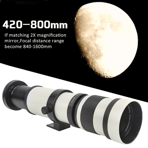 420‑800mm F8.3-16 Manual Focusing Zoom Telephoto Lens Telescope for Canon EF-S - Picture 4 of 12