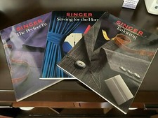 LOT OF 3 SINGER SEWING REFERENCE LIBRARY BOOKS - TAILORING/HOME/PERFECT FIT