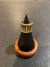 925 STERLING SILVER VERMEIL CZ BAND RING SIZE 5.75