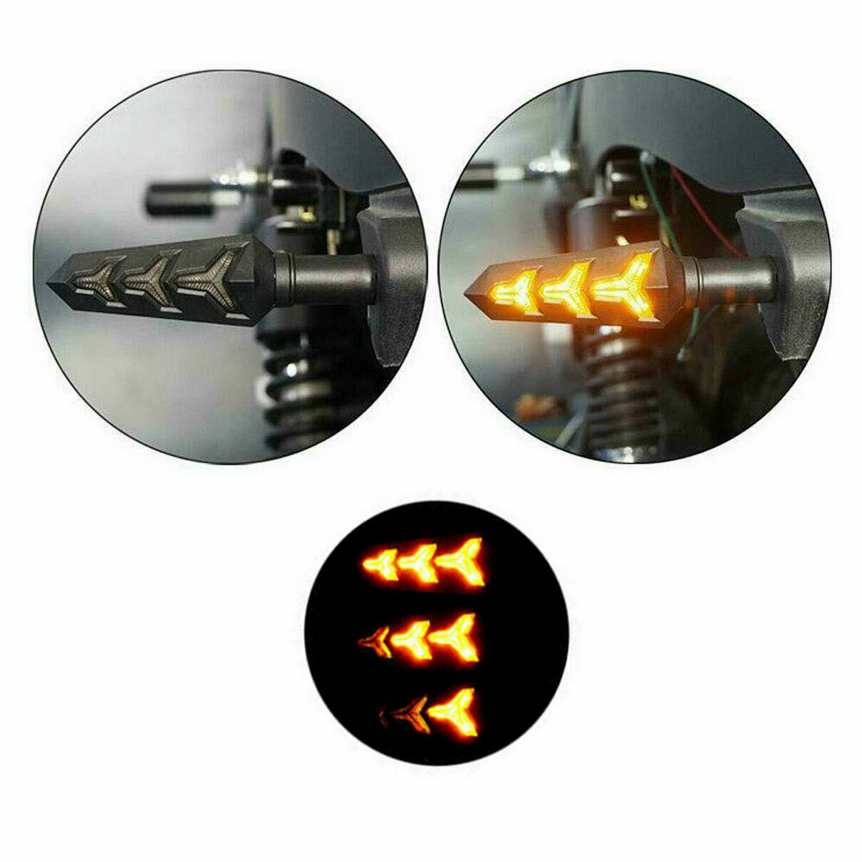 LED Rear Turn Signal Tail Lights For Harley Iron Sportster 1200 883