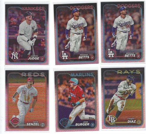 33 Sleeved 2024 Topps Foil Baseball inc. Judge, Harper, Betts.... - Picture 4 of 4