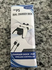 Mimd Dual Charger Dock for PS5 Controllers New Sealed Dual Charger & USB-C Cable