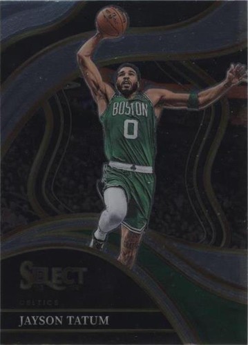 2023-24 Panini Select - Thunder Lane Silver Prizm #14 Jayson Tatum