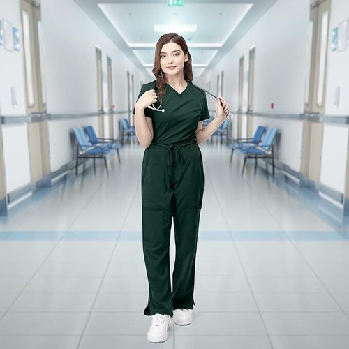 NY Threads Scrubs for Women V-Neck Nurse Scrub Top Women Workwear - Picture 16 of 68