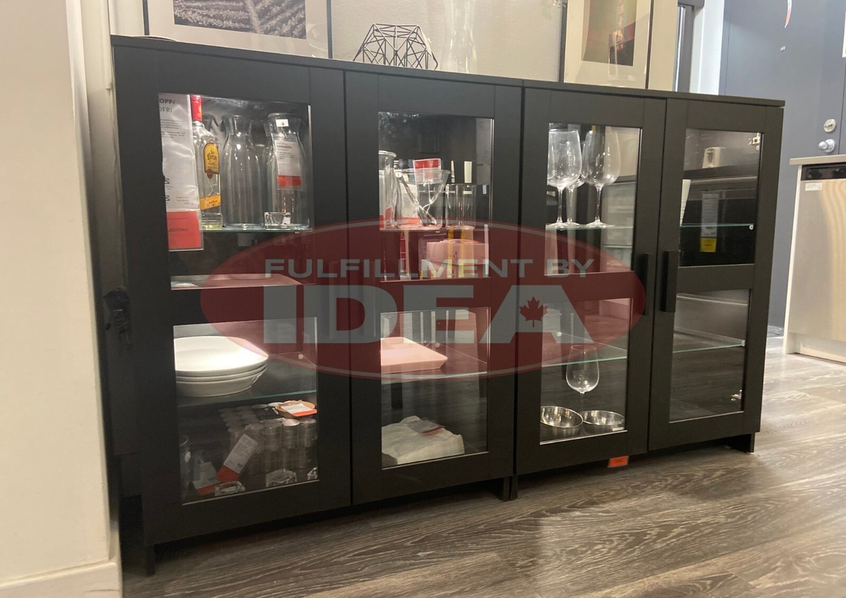 【1/5まで】IKEA BRIMNES ブリムネス　キャビネット　黒 BRIMNES cabinet with doors black - IKEA