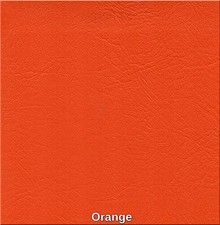 Marine Faux Vinyl Leather Waterproof Upholstery Orange 54 Inch Fabric sold BTY
